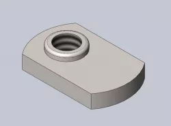 1/4-20UNC OFF CENTER WELD NUT