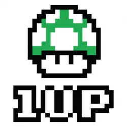 1-UP mushroom from Super Mario Brothers