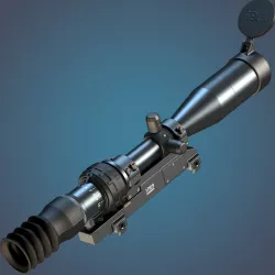 3-10x 1P69 sniper rifle scope 3D model