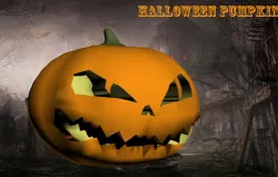 3D Halloween Pumpkin Animated Game-Ready Low-poly  3D model