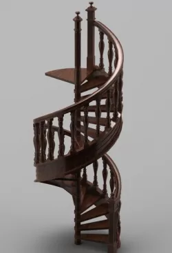 A spiral staircase