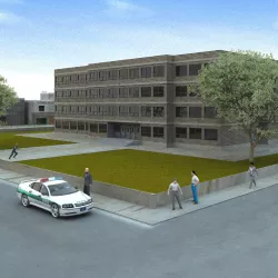 American High School 3D model
