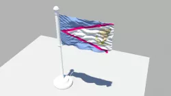 American Samoa Flag 3D model