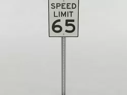American Speed Limit Sign 3D model