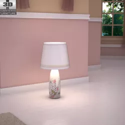 Ashley Doll House Sleigh Lamp Low-poly  3D model