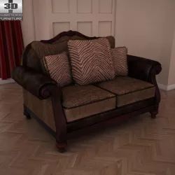 Ashley Key Town Loveseat Low-poly  3D model