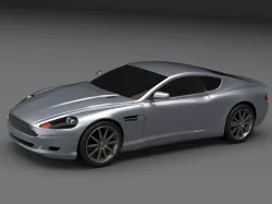 Aston Martin DB 9 restyled coupe car 3D model