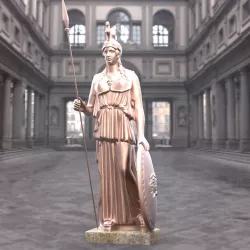 Athena Statue 3D model