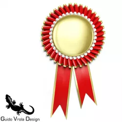 Award rosette 3D model