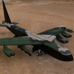 B 52 Stratofortress Studio Max obj 3D model