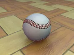 Baseball League Ball Low-poly  3D model