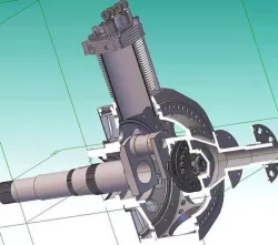 Bentley BR2 Rotary Aero engine in 1/4 scale
