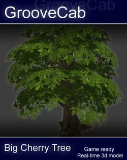 Big Cherry Tree Low-poly  3D model