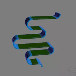 Bookshelf 3D model