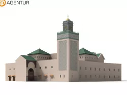 Bou Inania Medersa Marokko 3D model