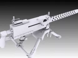 Browning M1919A4 3D model