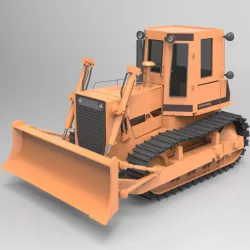 Bulldozer FD14 E Studio Max 3D model