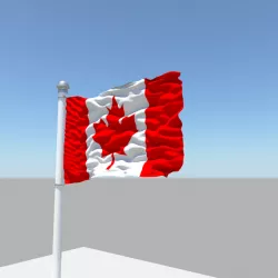 Canada flag 3D model