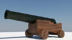 Cannon 3D model
