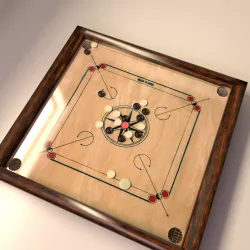 Carrom Board Game 3D model