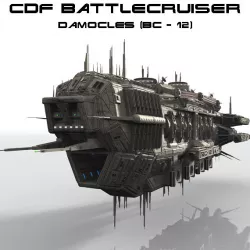 CDF Damocles Battle Cruiser 3D model