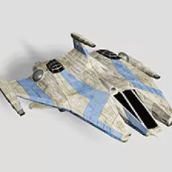 CDF Space Combat Fighter 3D model