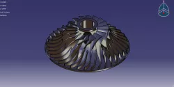 CENTRIFUGAL(RADIAL FLOW) COMPRESSOR IMPELLER