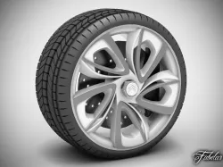 Citroen GT wheel 3D model