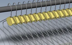 Clothes Wire Hanger Spacers on Closet Rack