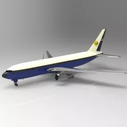 Commercial Passenger Aircraft Boeing 767 3D model
