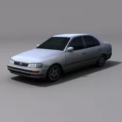 Corolla Low-poly  3D model