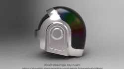 Daft Punk helmet model and tutorial