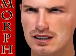 David Beckham acting 3D model
