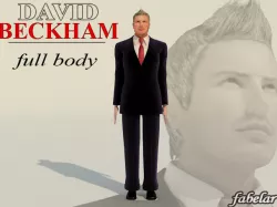 David Beckham Full Body 3D model