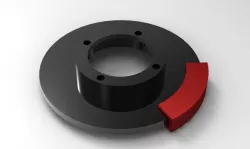 disc with calliper.