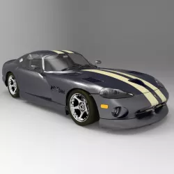Dodge Viper Lightwave Studio Max 3D model