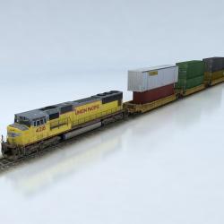Double Stack Train Model double stack set sd70m 3d models | Page 1 | STLFinder