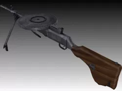 DP-28 Textured 3D model