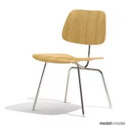 Eames DCM Dining Chair Metal 3D model