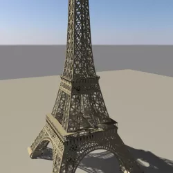 Eiffel tower 3D model