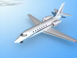 Falcon3D Citation Sovereign C680 FS09 3D model