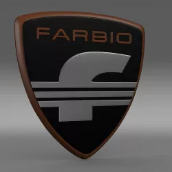 Farbio logo 3D model