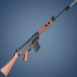 FN FAL rifle 3D model