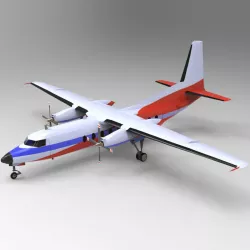 Fokker F27 3D model