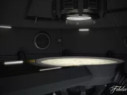 Futuristic garage 3D model