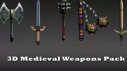 Game-ready Medieval Swords 3D Collection Low-poly  3D model