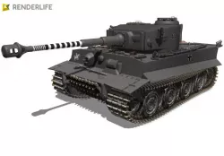 German Tiger Tank 3D model
