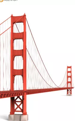 Golden Gate Bridge San Francisco - 3D Building Models 3D model