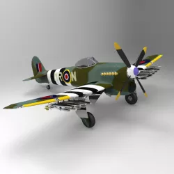Hawker Typhoon 3D model