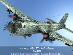 Heinkel He-177 A-5 - Greif - 6NDN 3D model
